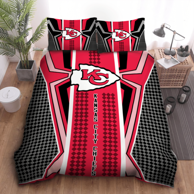 Kansas City Chiefs Duvet Cover Bedding Set Gift For Fans 2