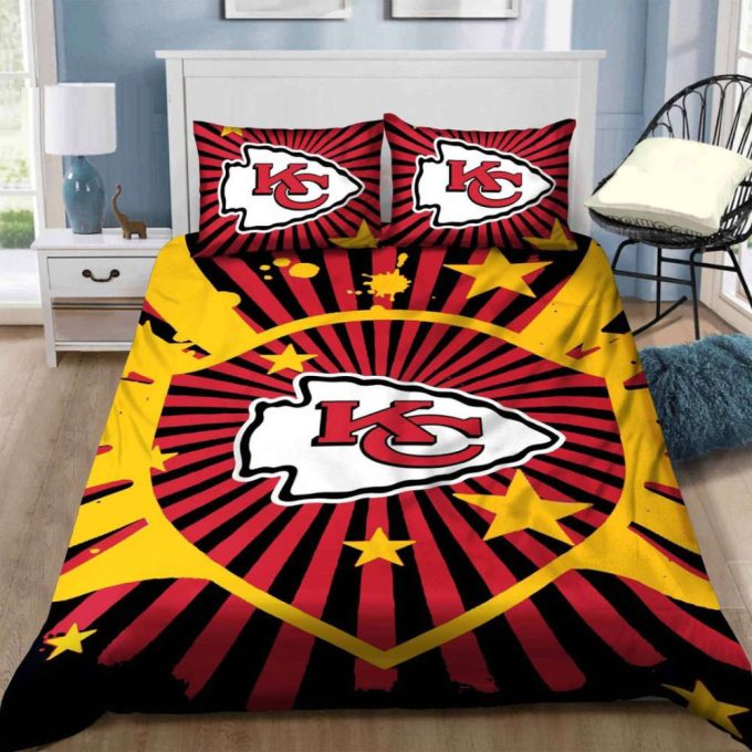 Kansas City Chiefs Duvet Cover Bedding Set Gift For Fans 2