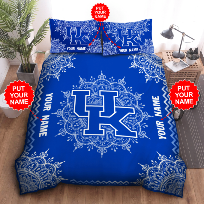 Kentucky Wildcats Duvet Cover Bedding Set Gift For Fans 3