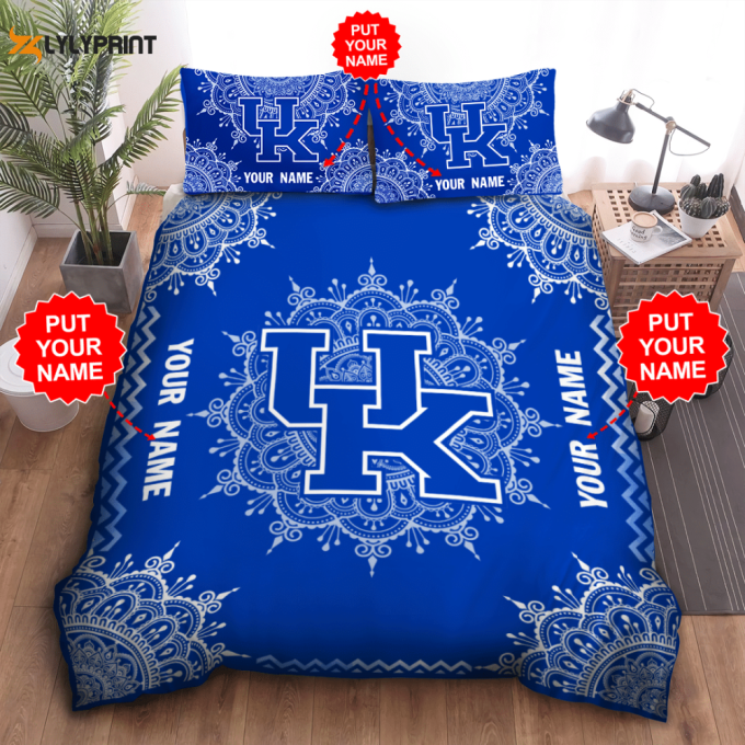 Kentucky Wildcats Duvet Cover Bedding Set Gift For Fans 1