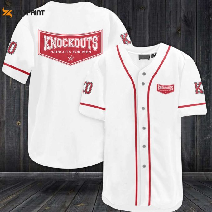 Knock Out K.o All Over Print Unisex Baseball Jersey 1