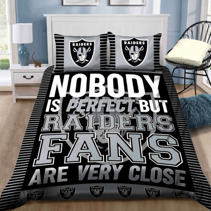 Las Vegas Raiders Duvet Cover Bedding Set Gift For Fans 2