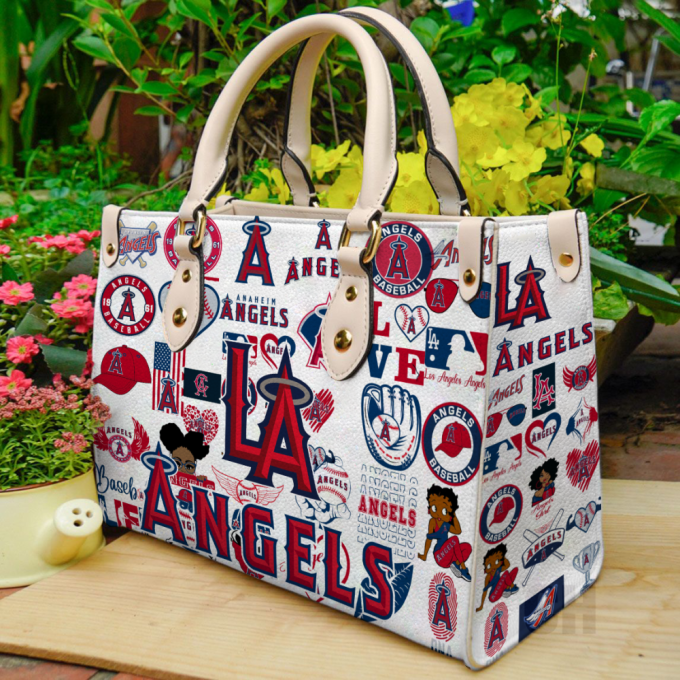 Los Angeles Angels Leather Bag For Women Gift 2