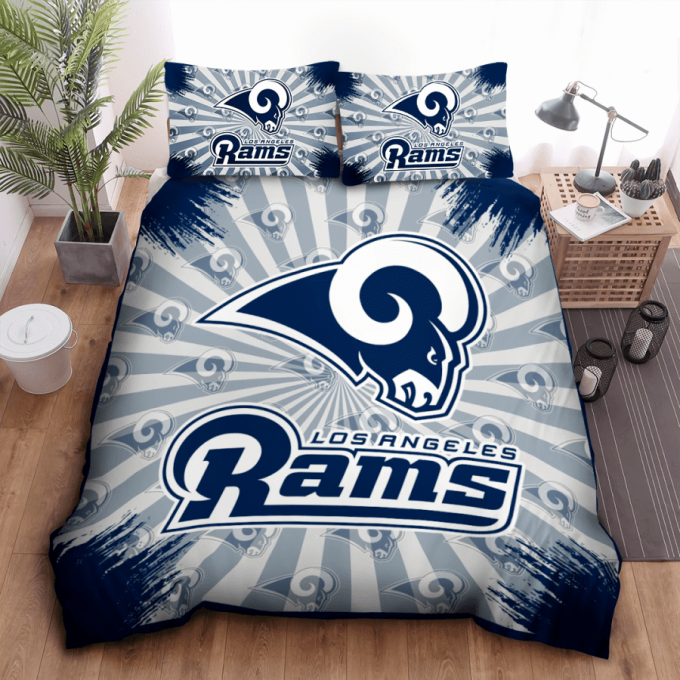 Los Angeles Rams Duvet Cover Bedding Set Gift For Fans 2