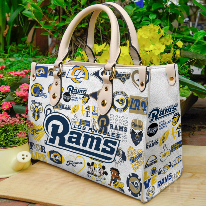 Los Angeles Rams Lover Leather Bag For Women Gift 2