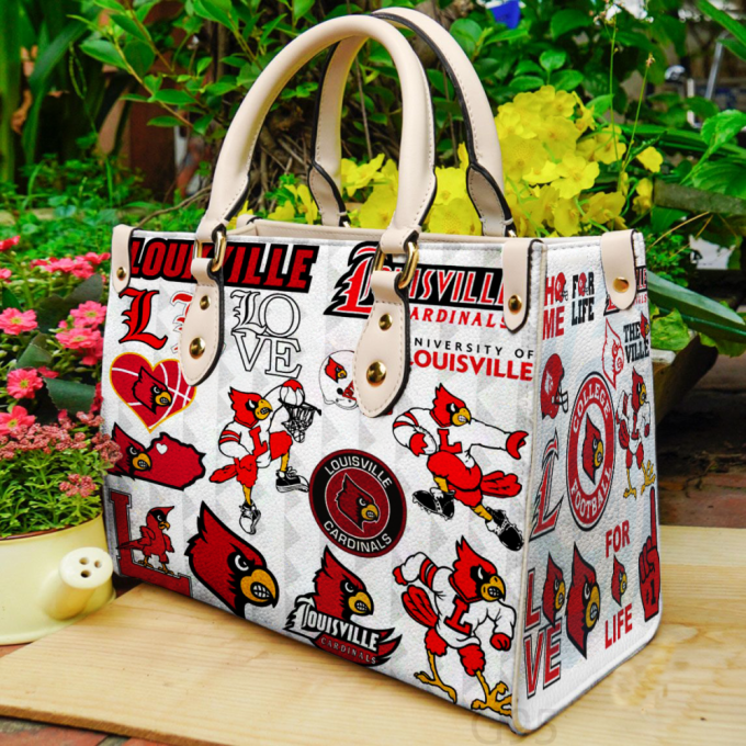 Louisville Cardinal Lover Leather Bag For Women Gift 2