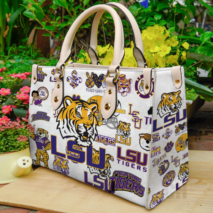 Lsu Tigers Lover Leather Bag For Women Gift 2