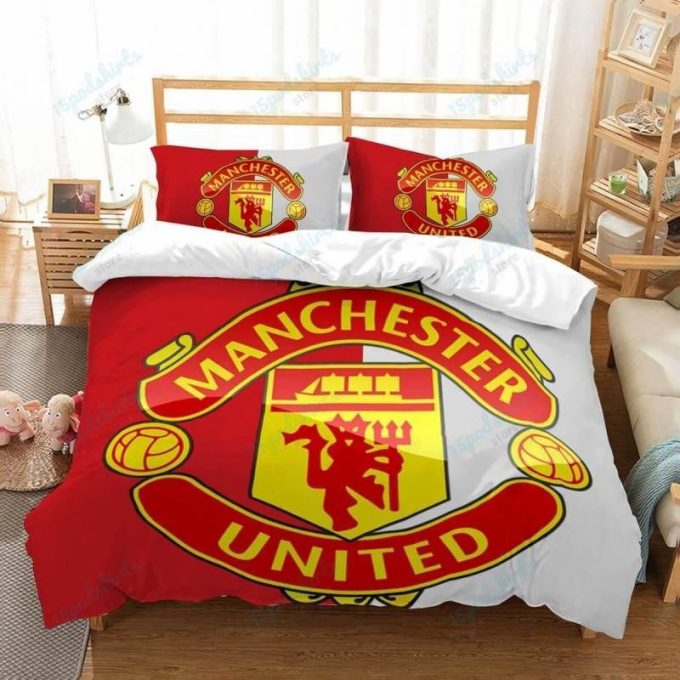 Manchester United Duvet Cover Bedding Set Gift For Fans 2