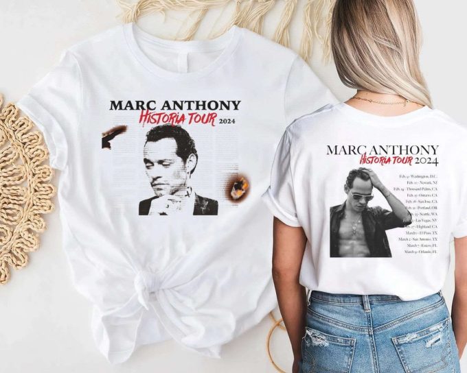 Marc Anthony Historia 2024 Tour Shirt - Music Tour Merch To Remember 1