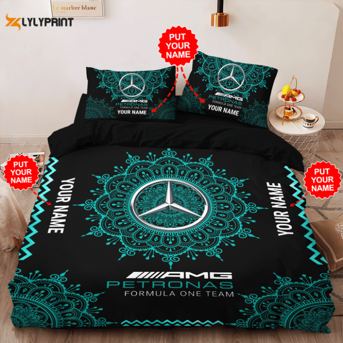 Mercedes-Amg Petronas Gift For Fans Duvet Cover Bedding Set Gift For Fans 1