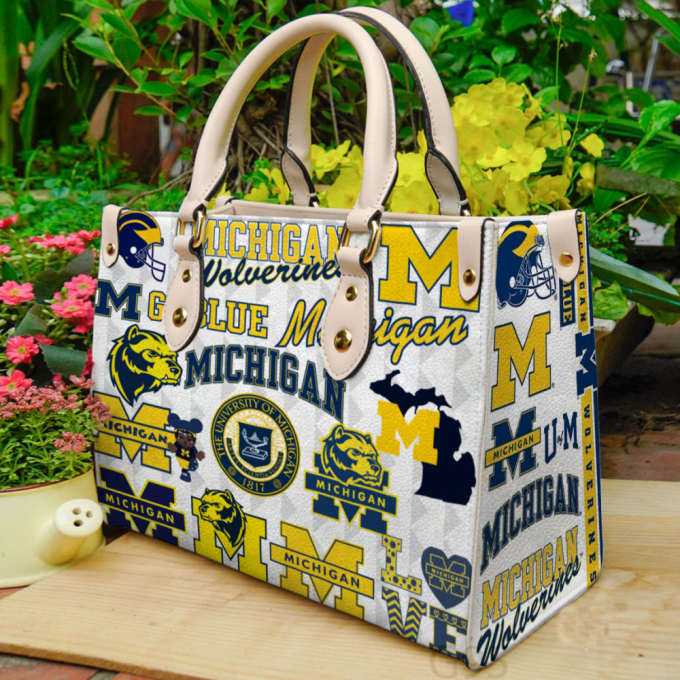 Michigan Wolverines I0 Leather Bag G95 2