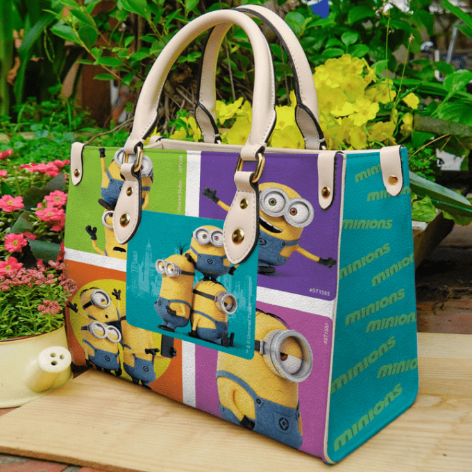 Minions Love Leather Bag For Women Gift 2