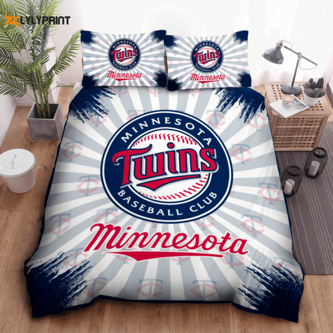 Minnesota Twins Duvet Cover Bedding Set Gift For Fans 1