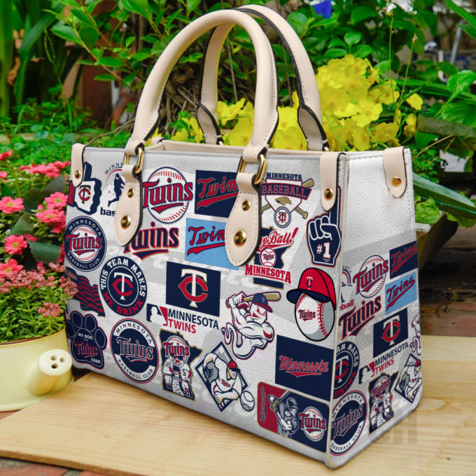 Minnesota Twins Leather Bag For Women Gift 2