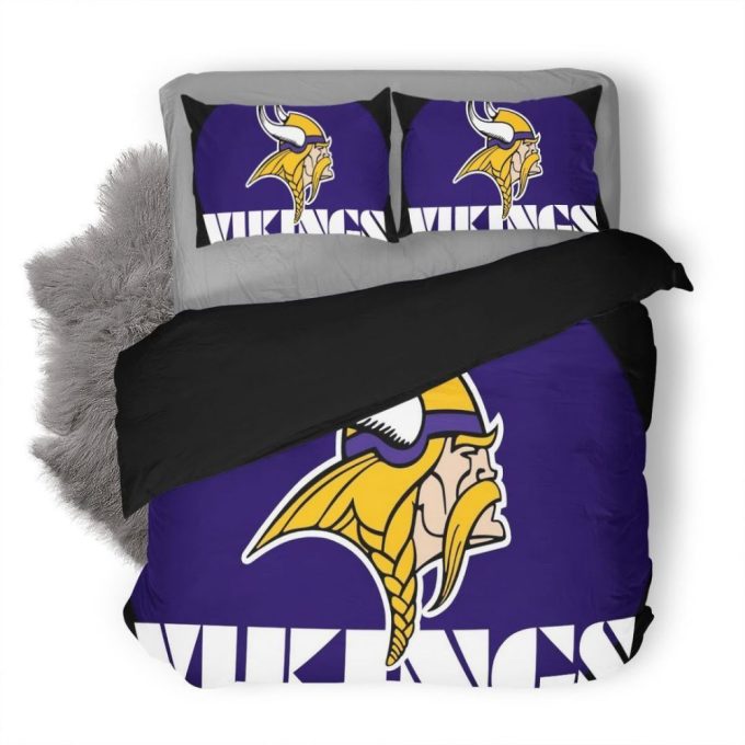 Minnesota Vikings Duvet Cover Bedding Set Gift For Fans 2