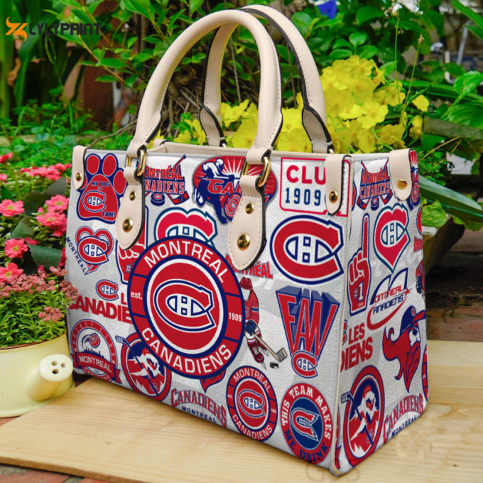 Montreal Canadiens Hand Leather Bag For Women Gift 1