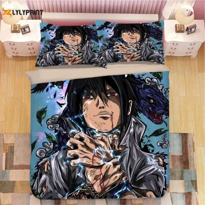 Naruto Uzumaki Naruto Duvet Cover Bedding Set Gift For Fans 1