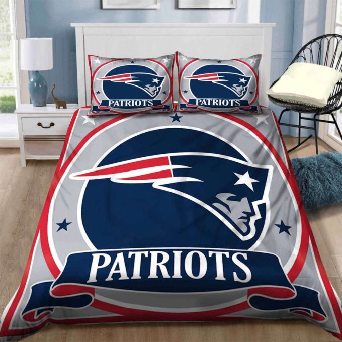 New England Patriots Duvet Cover Bedding Set Gift For Fans 2