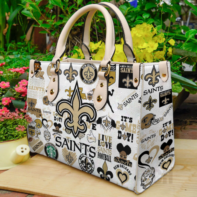 New Orleans Saints Leather Bag For Women Gift 2