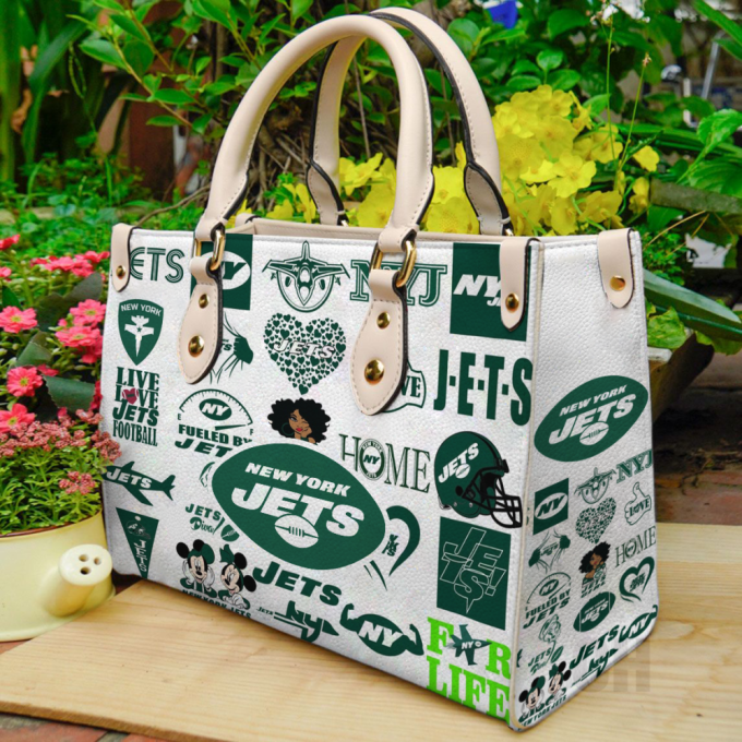 New York Jets Leather Bag For Women Gift 2