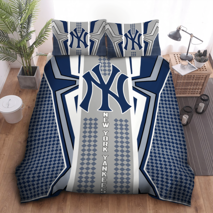 New York Yankees Duvet Cover Bedding Set Gift For Fans 2