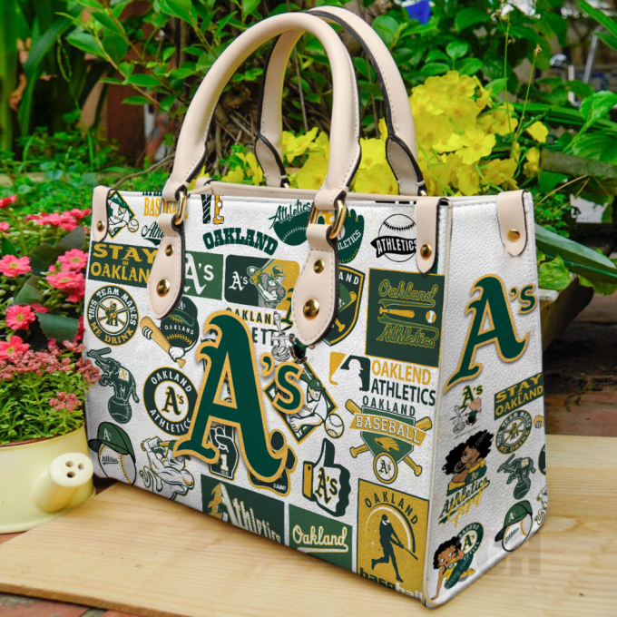 Oakland Athletics Lover Leather Bag For Women Gift 2