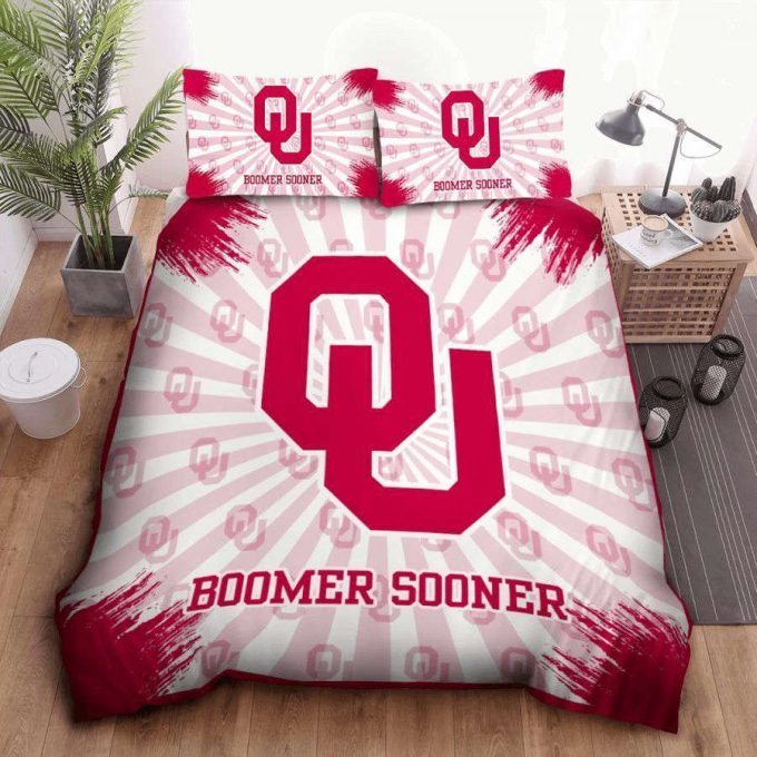 Oklahoma Sooners Duvet Cover Bedding Set Gift For Fans 2