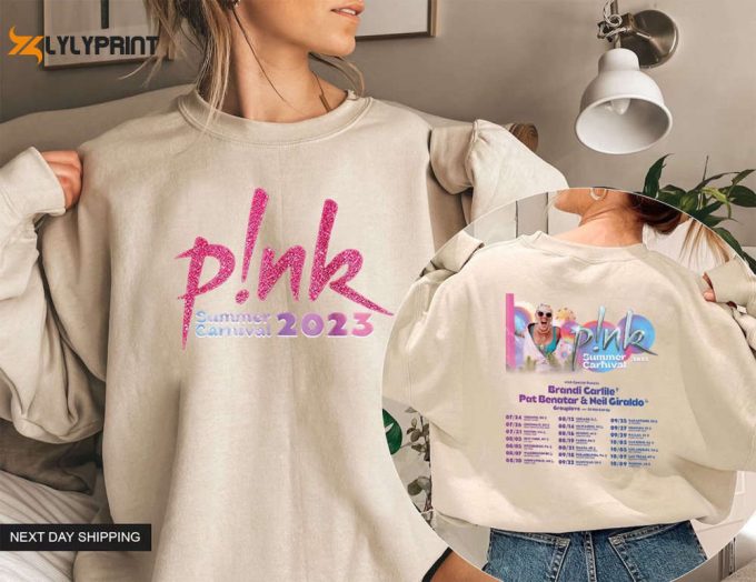 P!Nk Summer Carnival 2023 Sweatshirt - Trustfall Album Hoodie For Pink Singer Tour 1