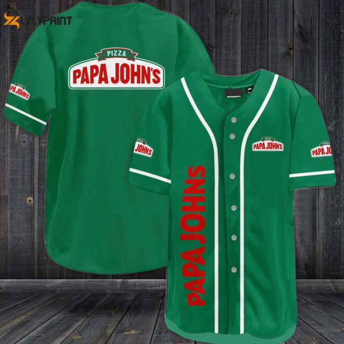 Papa John'S Pizza Baseball Jersey 1