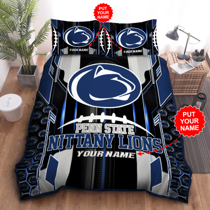 Penn State Nittany Lions Duvet Cover Bedding Set Gift For Fans 2