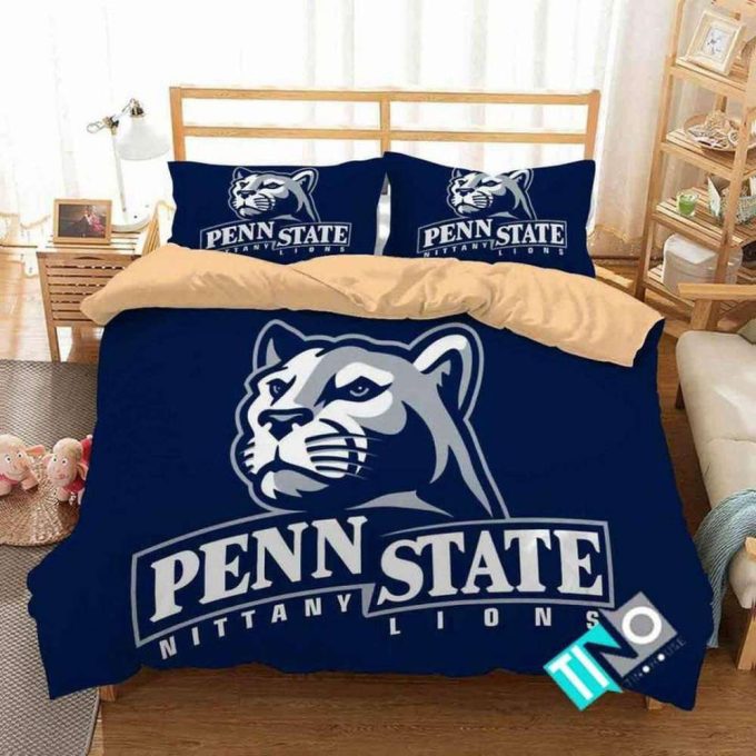 Penn State Nittany Lions Duvet Cover Bedding Set Gift For Fans 2