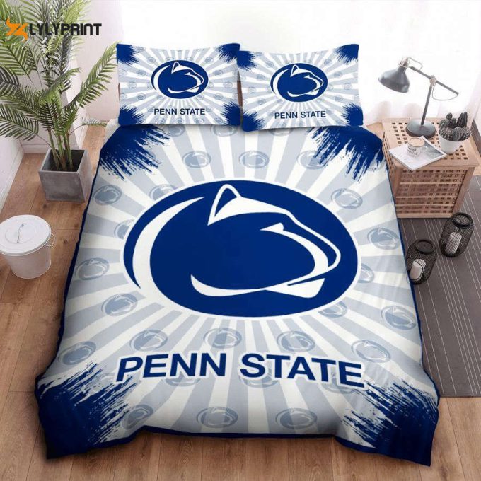 Penn State Nittany Lions Duvet Cover Bedding Set Gift For Fans 1