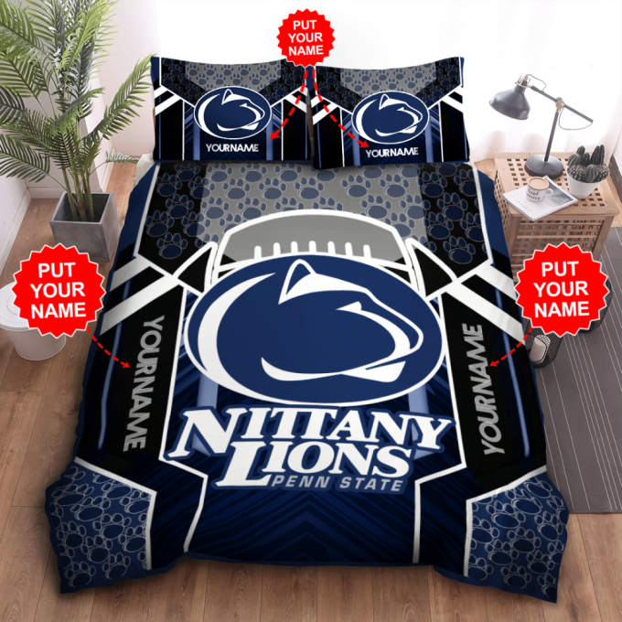 Penn State Nittany Lions Duvet Cover Bedding Set Gift For Fans 2