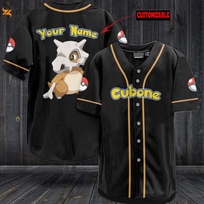 Personalized Cubone Baseball Jersey 1