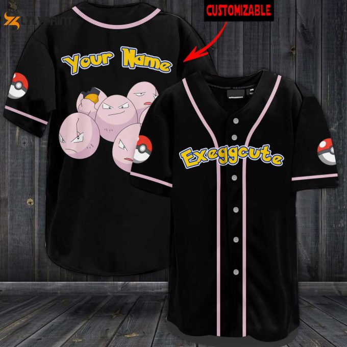 Personalized Exeggcute Baseball Jersey 1