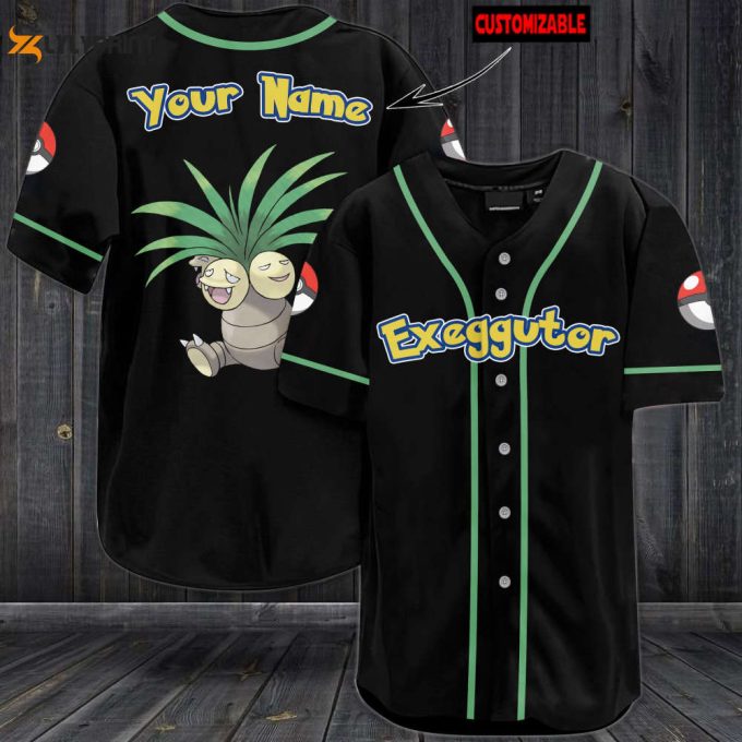 Personalized Exeggutor Baseball Jersey 1