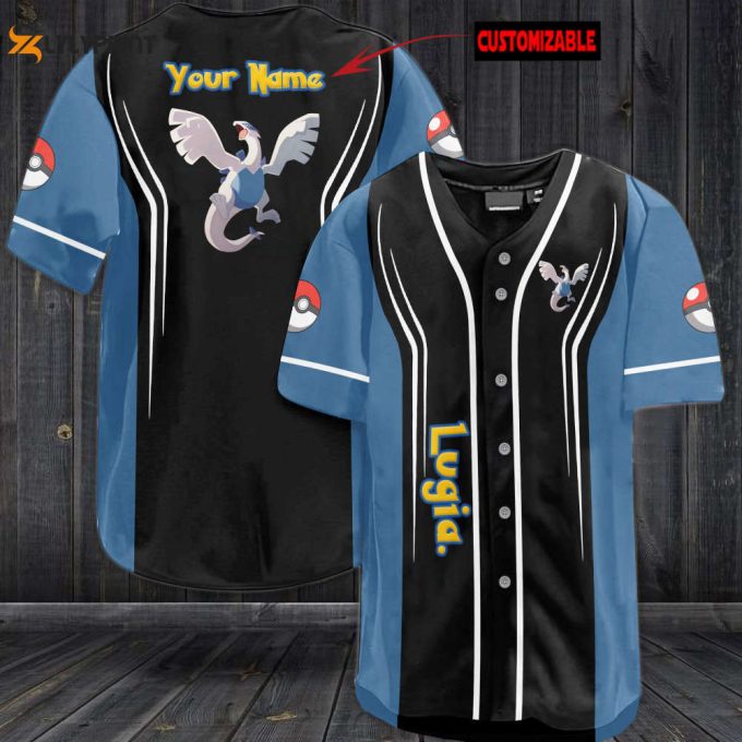 Personalized Lugia Baseball Jersey 1