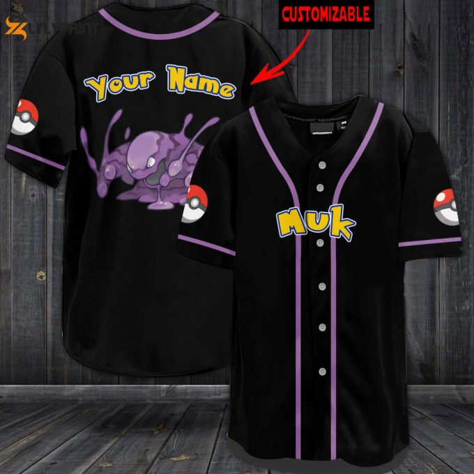 Personalized Muk Baseball Jersey 1