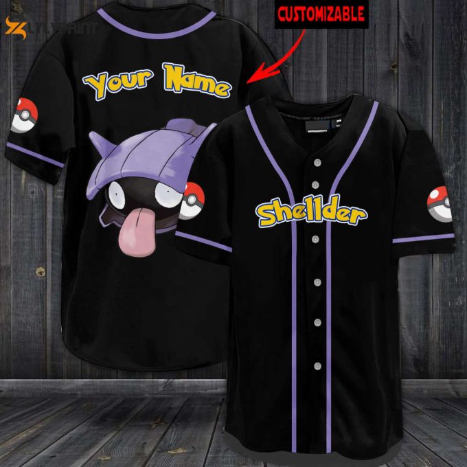 Personalized Shellder Baseball Jersey 1