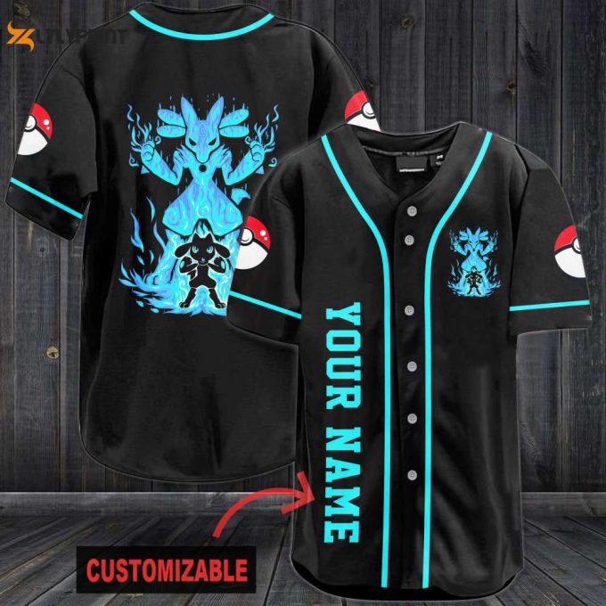 Personalized Strong Pokemon Baseball Jersey 1