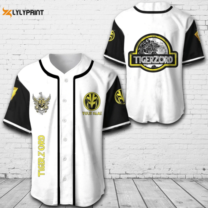 Personalized Tigerzord All Over Print Unisex Baseball Jersey 1