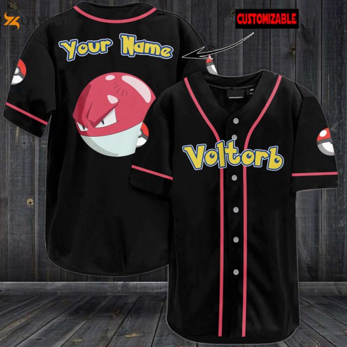 Personalized Voltorb Baseball Jersey 1