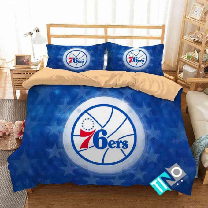 Philadelphia 76Ers Duvet Cover Bedding Set Gift For Fans 3