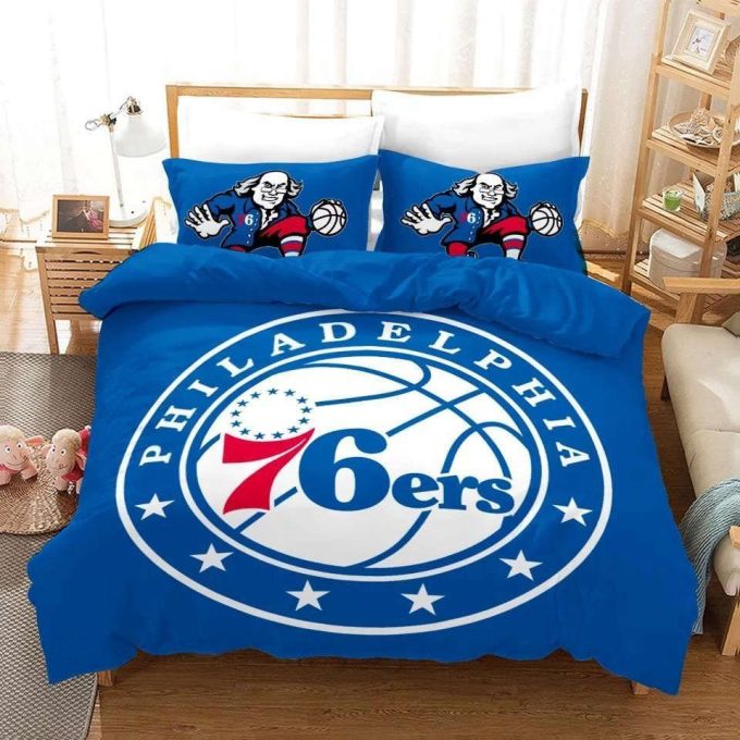 Philadelphia 76Ers Duvet Cover Bedding Set Gift For Fans 2