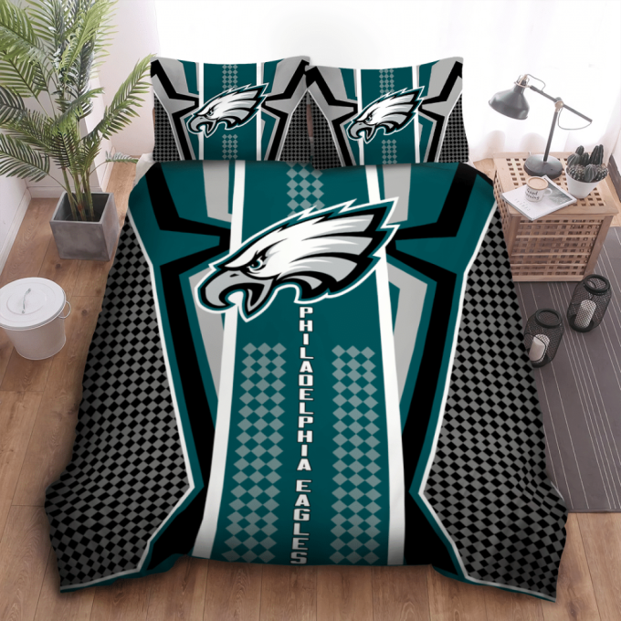 Philadelphia Eagles Duvet Cover Bedding Set Gift For Fans 3