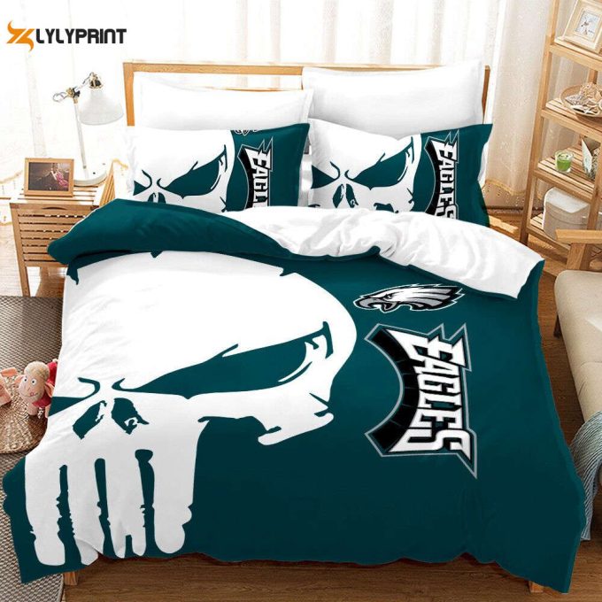 Philadelphia Eagles Duvet Cover Bedding Set Gift For Fans 1