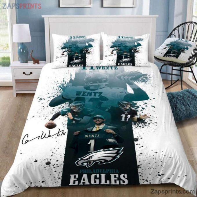 Philadelphia Eagles Duvet Cover Bedding Set Gift For Fans 2