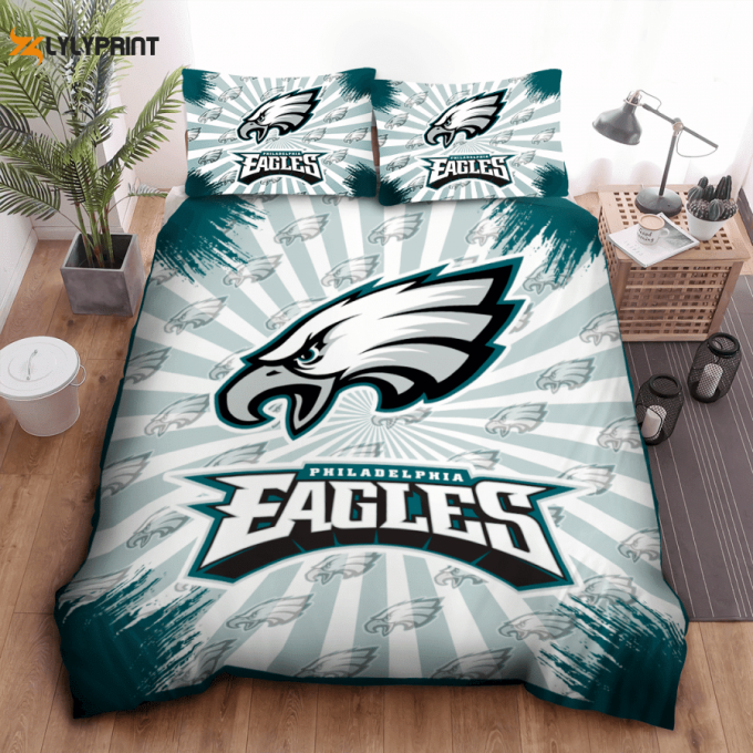 Philadelphia Eagles Duvet Cover Bedding Set Gift For Fans 1