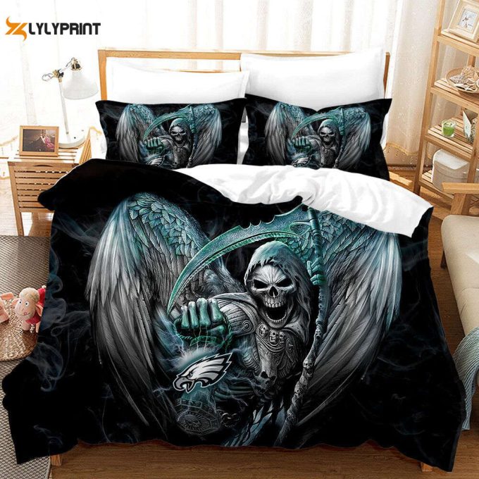 Philadelphia Eagles Duvet Cover Bedding Set Gift For Fans 1