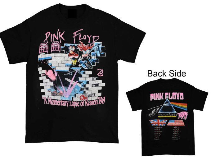 Pink Floyd 1988 Tour Vintage T-Shirt: Momentary Lapse Of Reason World Concert - Unisex Must-Have! 1